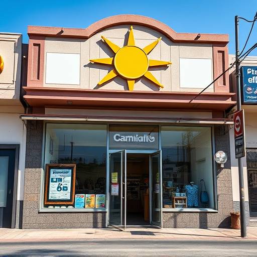 Fachada do prédio da Camisaria Sol Nascente em Belo Horizonte, com a placa da empresa visível.